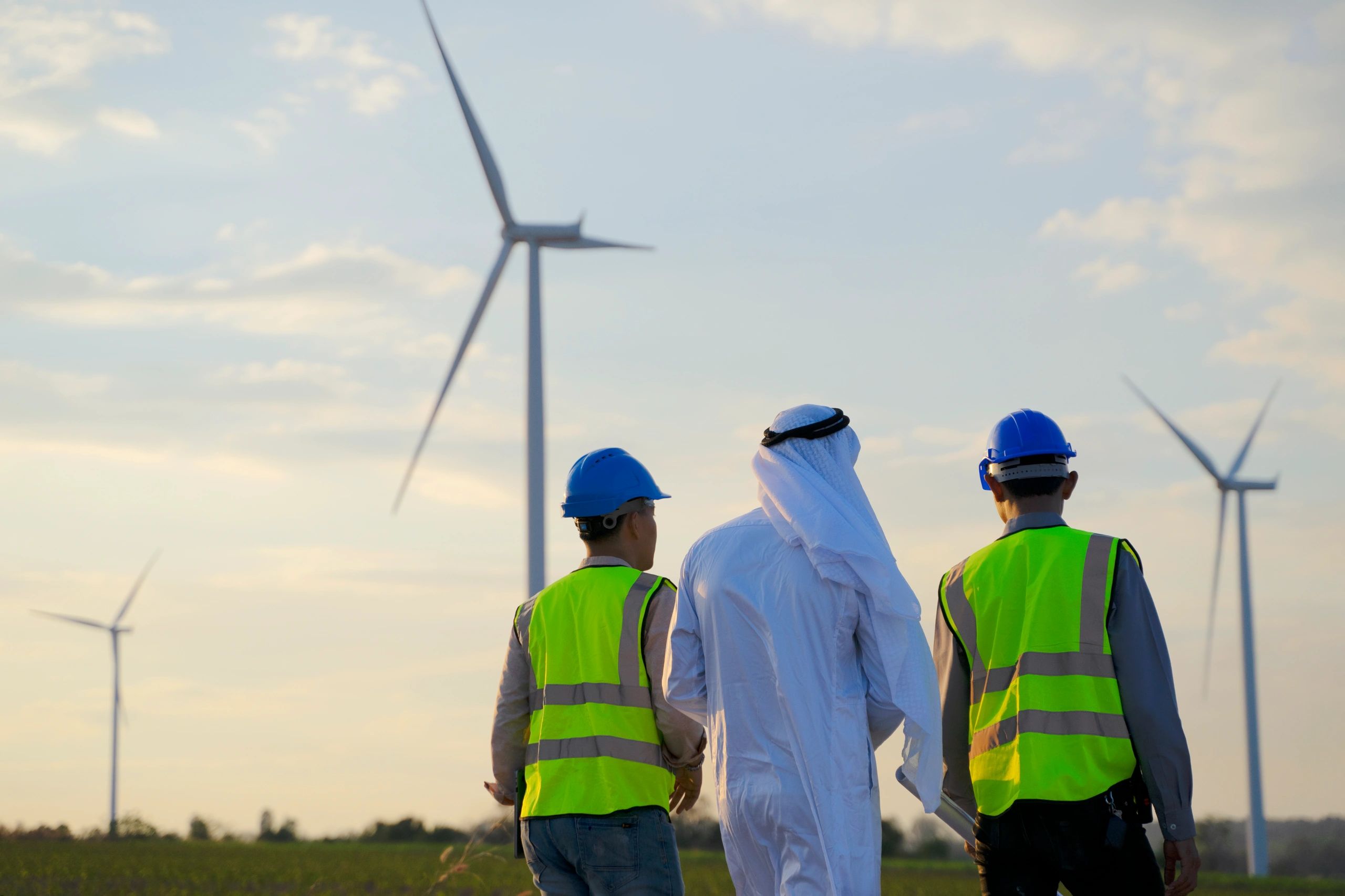 Field engineers working on site