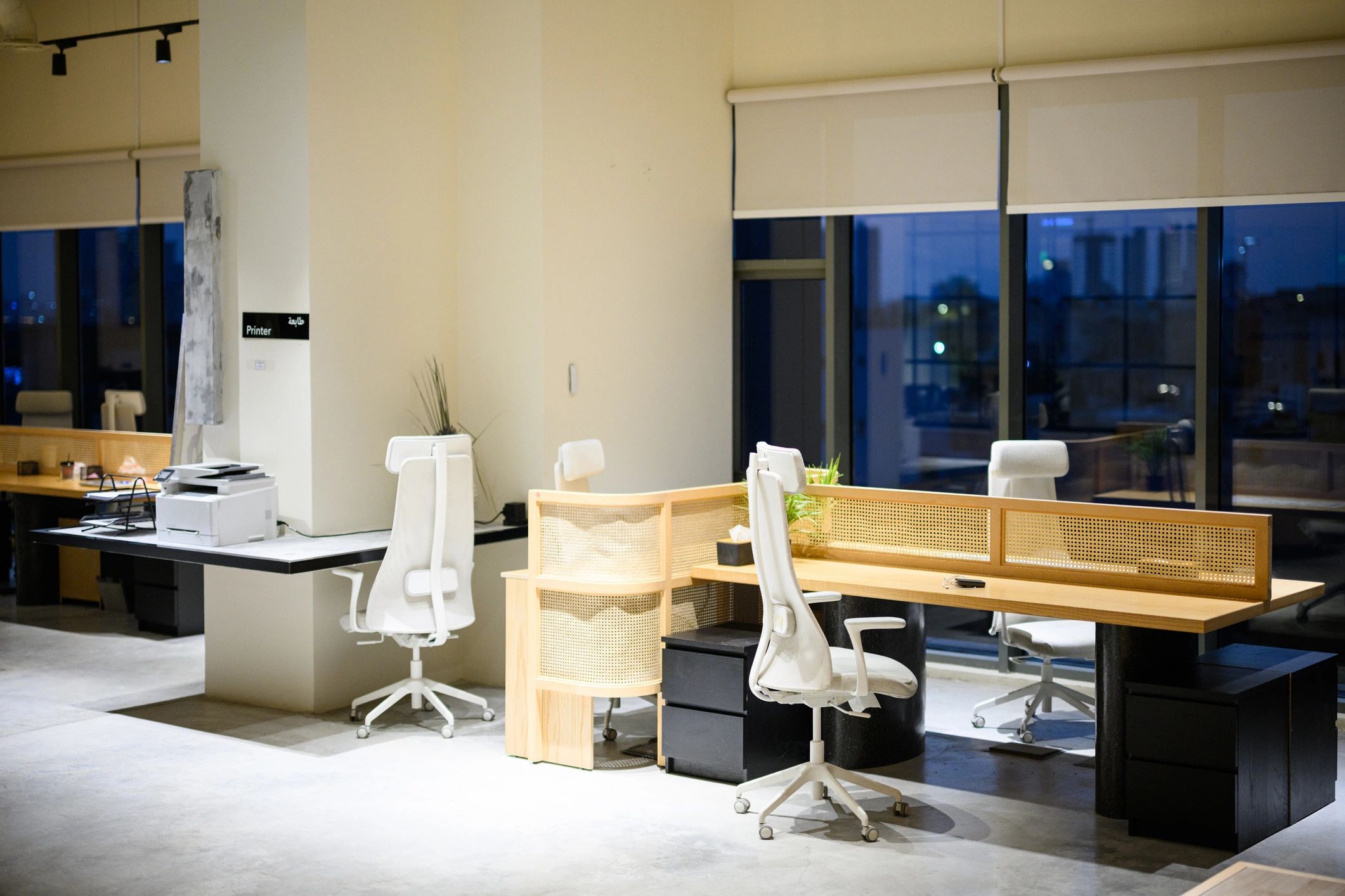 Modern office workspace representing organized business operations